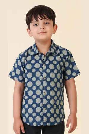 Fabindia Boys Opaque Printed Casual Shirt