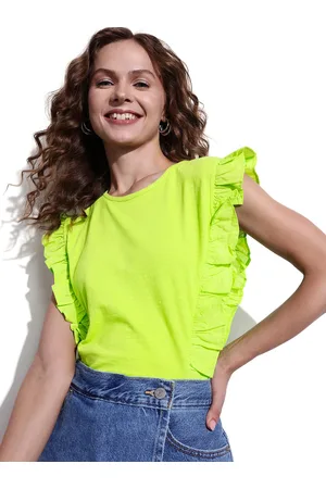 DressBerry Lettuce Ruffled Essential Top