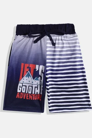 Eteenz Boys Striped Pure Cotton Shorts