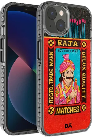 DailyObjects Red & Blue Printed iPhone 13 Back Case Cover
