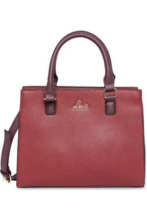 LAVIE Red PU Structured Handheld Bag
