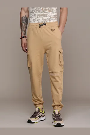 FORCE IX Men Mid-Rise Pure Cotton Joggers