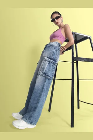 Bene Kleed Women Classic Relaxed Fit High-Rise Pure Cotton Jeans