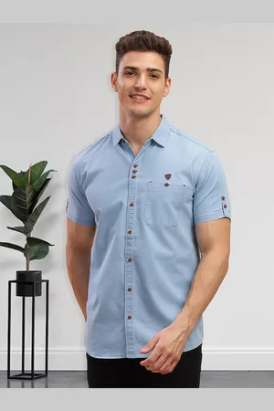 Kuons Avenue Smart Slim Fit Denim Casual Shirt