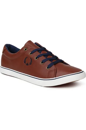 Lifestyle Men Brown Solid Sneakers