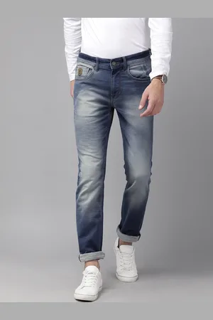 Ralph Lauren Men Blue Skinny Fit Mid-Rise Clean Look Stretchable Jeans