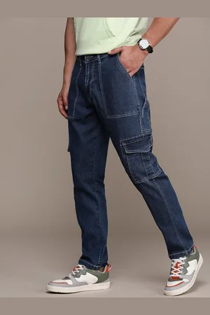 WROGN Men Cargo Fit Stretchable Jeans
