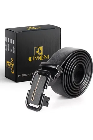 Cimoni Men Textured Autolock Belt