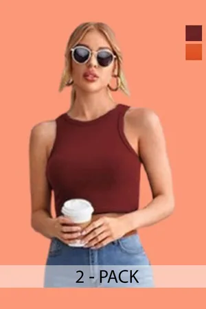 Mast & Harbour Cotton Crop Top