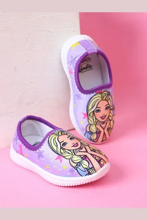 Kidsville Girls Barbie Printed Slip On Sneaker Shoes
