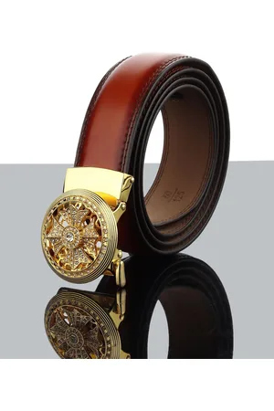 Winsome Deal Men Solid Slider Buckle Closure Casual Belt
