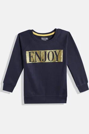 Eteenz Girls Printed Cotton Sweatshirt