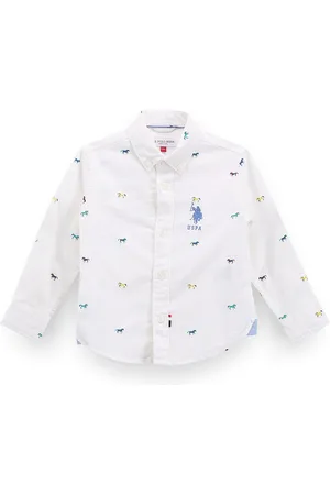 Ralph Lauren Boys Classic Conversational Printed Oxford Pure Cotton Casual Shirt