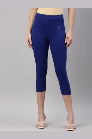 Twin Birds Women Solid Skinny Fit Three-Fourth Length Stretch Cotton Capri Legging