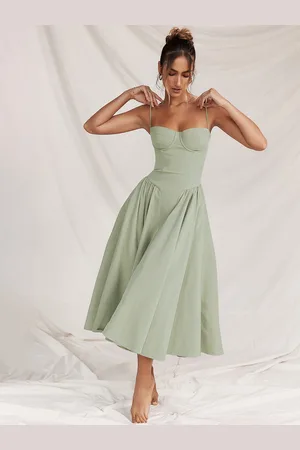 Bebe Print A-Line Dress