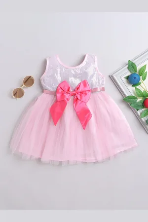MANY FROCKS & Girls Embellished Bow Detail Sleeveless Net Fit & Flare Dress