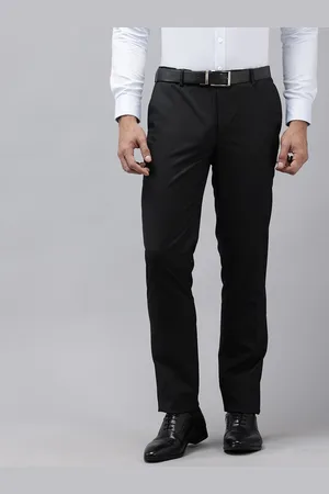 Arrow Men Textured Hudson Tapered Fit Formal Trousers