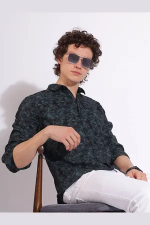 HERE&NOW Men Slim Fit Floral Opaque Printed Casual Shirt