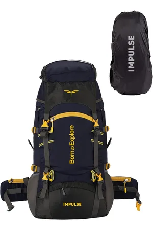 Impulse Navy Blue Solid Waterproof Rucksack