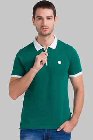 Parx Men Solid Polo Collar T-shirt