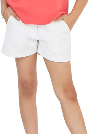 My Milestones Girls Mid-Rise Cotton Chino Shorts