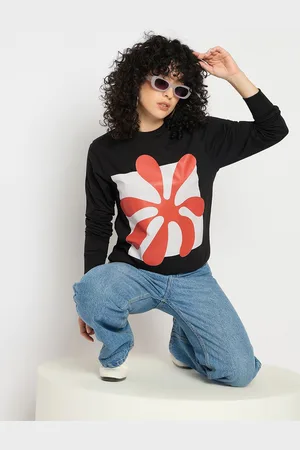 Mast & Harbour Women Printed Pullover Sweatshirt