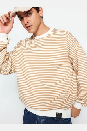 Trendyol Men Striped Sweatshirt