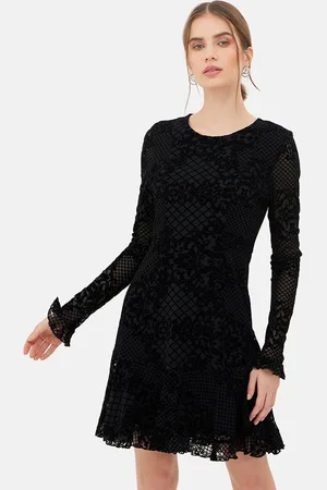 Kazo Self Designed Round Neck A-Line Dress