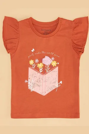 Pantaloons Girls Applique T-shirt