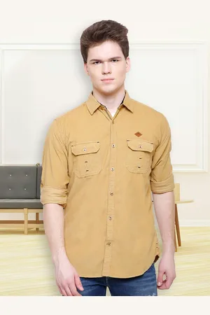 Kuons Avenue Men Smart Slim Fit Corduroy Casual Shirt