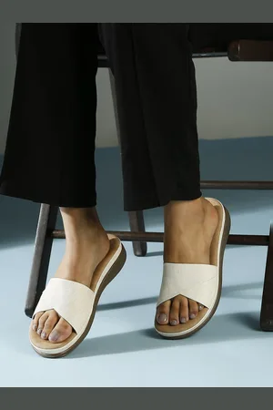 Inc 5 Textured Synthetic Open Toe Comfort Heels