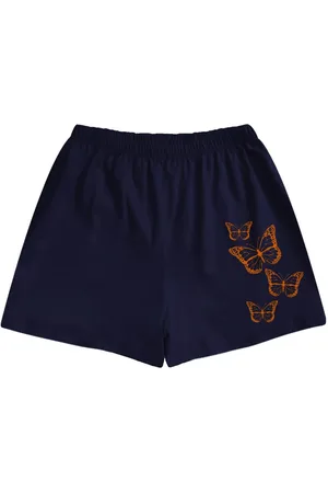 A.T.U.N. Girls Graphic Printed Mid-Rise Cotton Shorts
