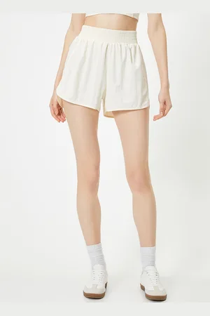 Koton Women Relaxed Fit High-Rise Regular Shorts