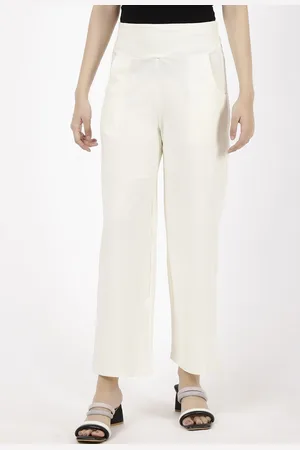 Spiffy Women Smart Loose Fit High-Rise Trousers
