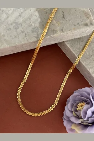 Digital Dress Room Gold-Plated Minimal Chain Necklace