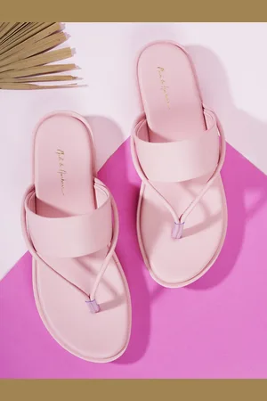 Mast & Harbour Women Pink Strappy Open Toe Flats