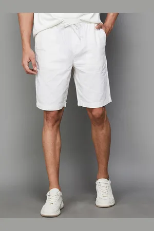 Lifestyle Men Mid Rise Cotton & Linen Shorts