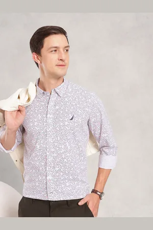 Nautica Slim Fit Conversational Printed Casual Shirt