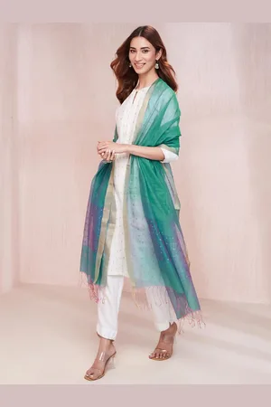 Fabindia Woven Designed Dupatta with Zari