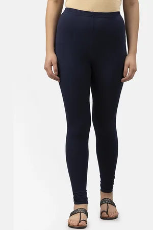 Style Quotient Women Navy Blue Solid Ankle-Length Leggings