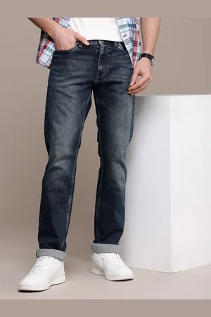 Nautica Men Straight Fit Heavy Fade Stretchable Jeans