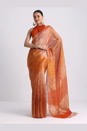 KALKI Fashion Colourblocked Woven Design Zari Saree