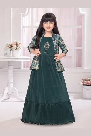 Betty Girls Embellished Maxi Dress With Jacket
