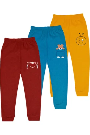 BAESD Infants Boys Pack Of 3 Graphic Printed Mid Rise Joggers