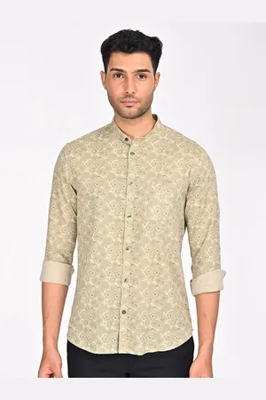 Indian Terrain Men Classic Slim Fit Opaque Printed Casual Shirt
