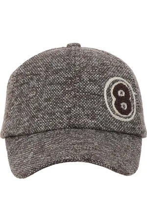 FabSeasons Unisex Grey & Brown Self Design Baseball Cap