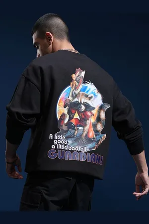 Highlander Marvel Men Oversized Drop Shoulder Crew Nweck Sweatshirt