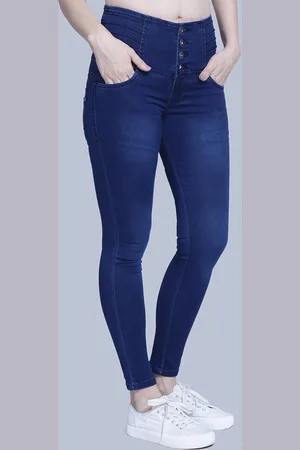 FCK-3 Women Blue Hottie High-Rise Light Fade Embroidered Stretchable Jeans