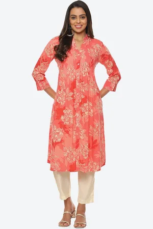Biba Floral Printed Floral Kurta