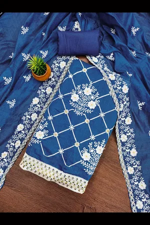 MANVAA Embellished Unstitched Dress Material